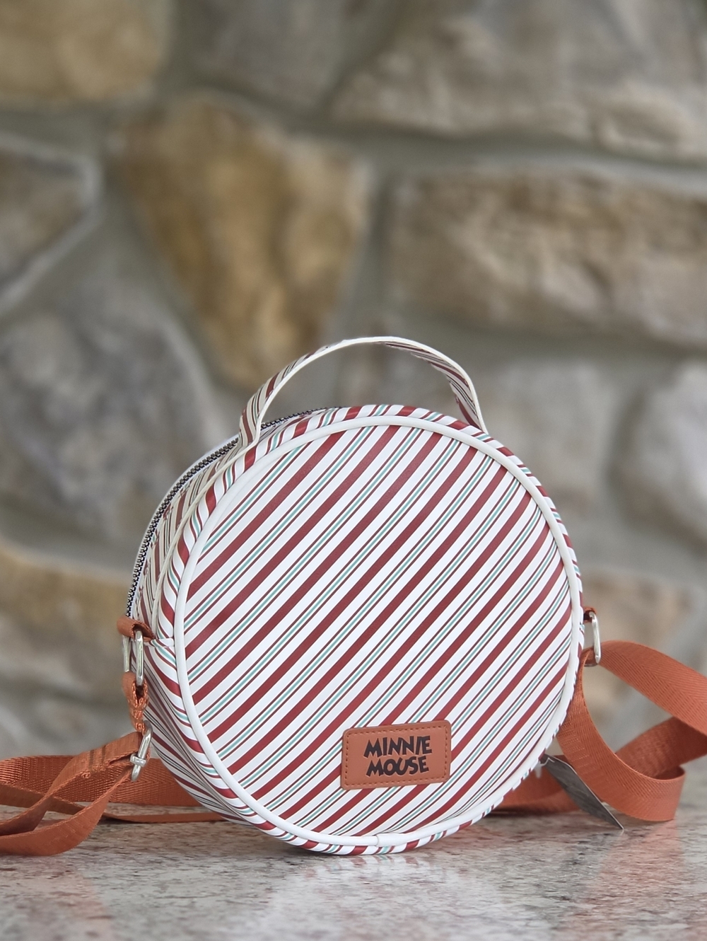 Disney Minnie Mouse Gingerbread Smile Round Crossbody Bag - Picture 3 of 6